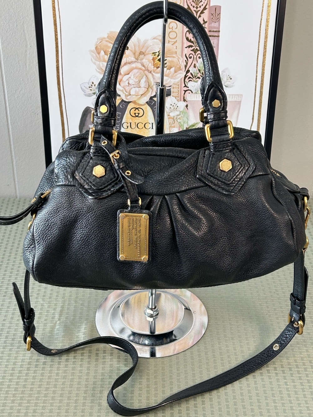 Marc by Marc Jacobs Classic Q Baby Groovee Leather Satchel Bag 😍🖤